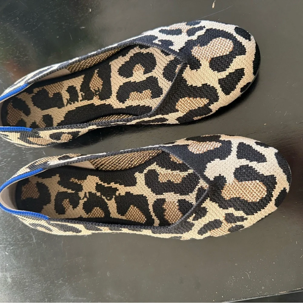 Rothy's Leopard Print Women's Flats - Picture 2 of 4